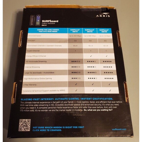 ARRIS SURFboard SB6141 modem and power supply - Picture 2 of 12